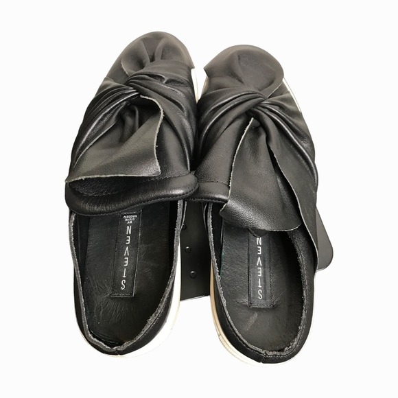 Steven by Steve Madden Catie Women's Slip-On Mules Black Leather Large Bow 7.5 - Picture 1 of 7